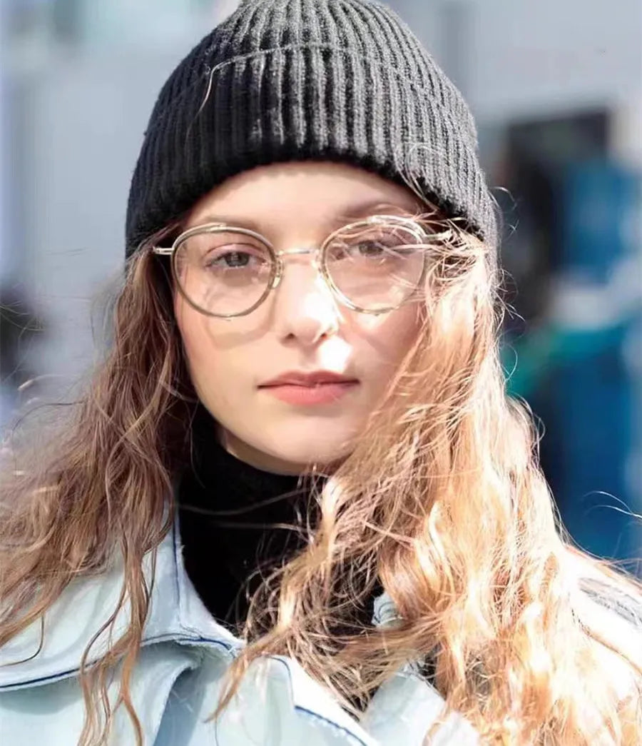 Exquisite Titanium Handmade Glasses Frame Mens Women Retro Square Spectacle Frames Eyeglasses Japanese Design Oval Round Eyewear
