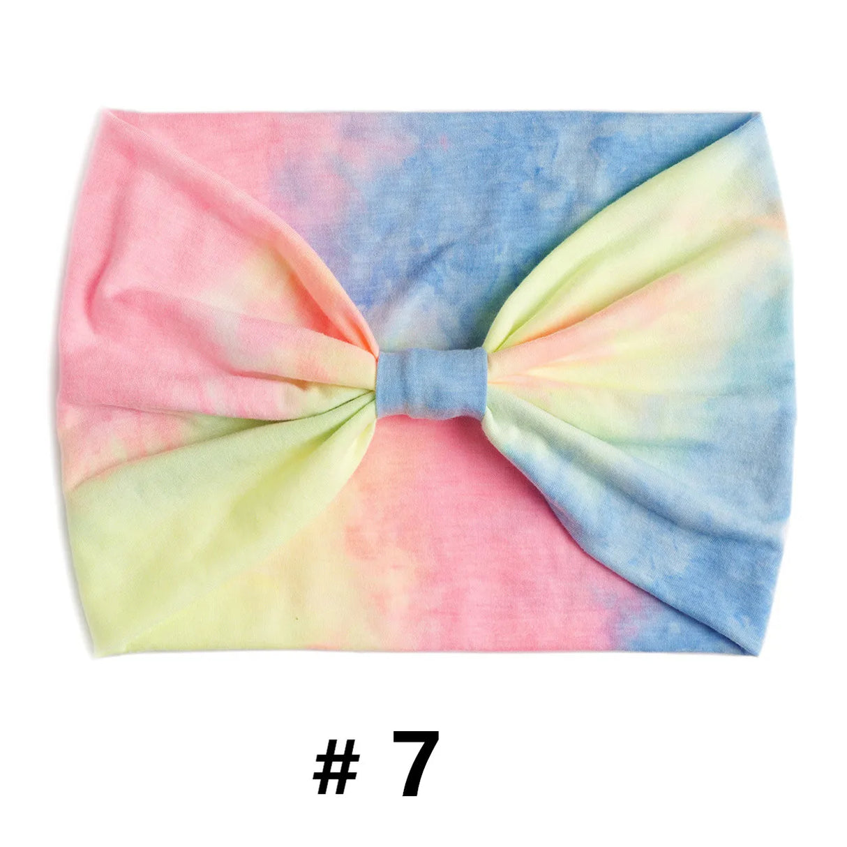 Tie Dye Headbands for Women Wide Turban Headwrap Knotted Vintage Hairbands Cotton Bandanas Bandage Headscarf Hair Accessories