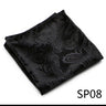 High Grade 2023 New Style Hot sale Silk Handkerchief Black Suit Accessories Solid Men Abraham Lincoln's birthday Pocket Square