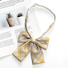 Fashion JK Bowtie Women College Student Collar Tie Cotton Plaid Bowknot Lolita Girls Adjustable Butterfly Anime Cosplay Cravat