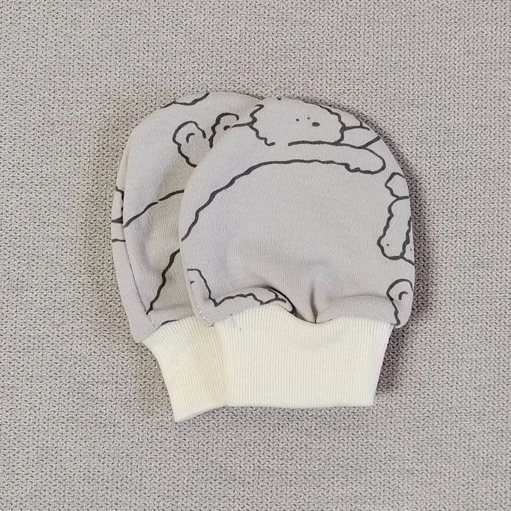 5 Pairs Baby Gloves Newborn No Scratch Mittens For Baby Set Cotton 0-3 Months Unisex Newborn Hand Mittens For Boys Girls