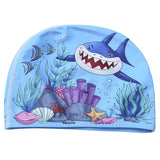 Children Cartoon Swimming Cap Kids Elastic Fabric Swiming Pool Water Sport Protect Ears Hat Swim Bathing Hats Caps Boys Girls