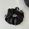 Korean Woman Large Elegant Satin Elastics Hair Band Solid Color Scrunchies Hair Ties Ladies Ponytail Hold Girls Hair Accessories
