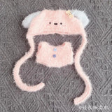 Mini Doll Clothes Winter Clothes Set One-piece Sweater Hat Scarf Clothing Gift Labubu Outfit Accessories For 17cm Labubu V1 V2