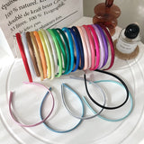Red Blue Hair Bands Headband For Girls Women Children Hair Band Solid Color Elastic Hair Hoop Band Headpiece Hair Accessories