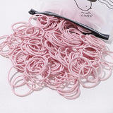 50PCS Macaron Rubber Band Hairband Headband High Elastic Durable Hair Ring Tied High Ponytail Women's Kids Hair Headwear