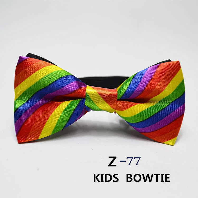 53 Color Children's Bow Tie Fashion Jacquard Baby Neckties Tie Baby Kid Kids Classical Pet Striped Butterfly Elastic Cord BowTie