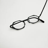 Wcwe Belight Optical Belgium Geometry Irregular Shape Titanium Eyewear Spectacle Frame Men Women Eyeglasses