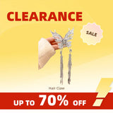 Clearance_1 Pcs Butterfly Clips Hair Silver Hair Barrettes Fluttering Tassel Hair Accessories,Non Slip Cute Hair Claw Clip for W