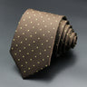 Jacquard Striped Plaid Paisley Necktie 8cm Polyester Male Narrow Tie Skinny Tuxedo Suit Shirt Gift For Business Men Accessory