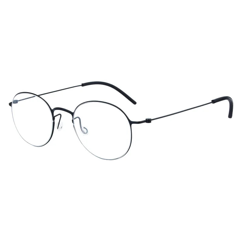 Thititanium Glasses Frame Men Denmark Brand 5504 Women Eyeglasses Thin Rim Screwless Ultralight Classics Round Eyewear 2025 New