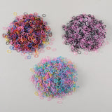 1500PCS Girls Colourful Disposable Rubber Band Hair Ties Headband Children Ponytail Holder Bands Kids Hair Accessories