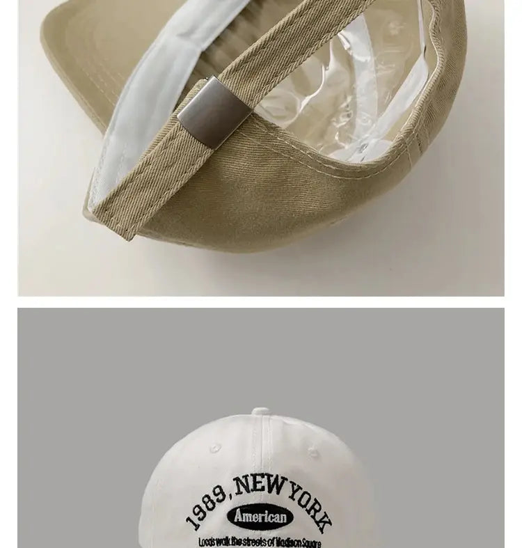 Spring Korean Retro Baseball Hat Women, Autumn and Winter, Wild Ins, Street Letter Embroidery Cap, Summer Couple Men