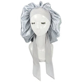 Women Big Size  Satin Cap for Sleeping Hat Night Sleep Cap Hair Care Silk Bonet Stain Hair Cap for Women Curly Springy Hair