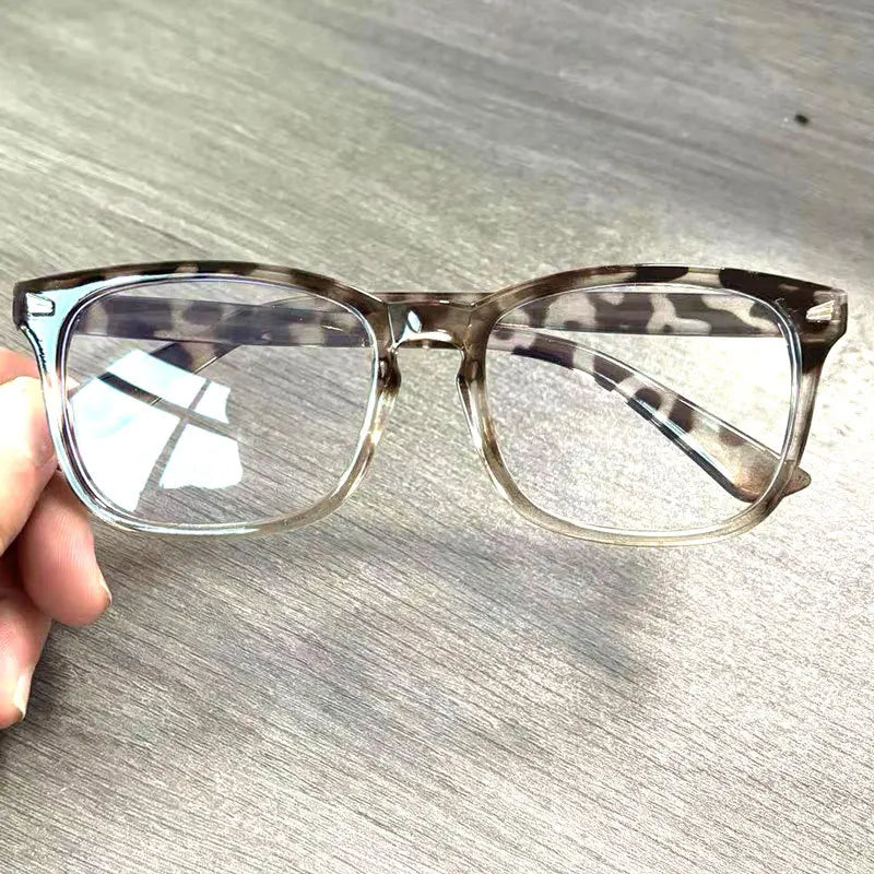 Trending Blue Light Blocking Men's Glasses Gaming TR90 Matte Black Anti Ray Eyeglasses Computer Transparent Fashion Eyewear