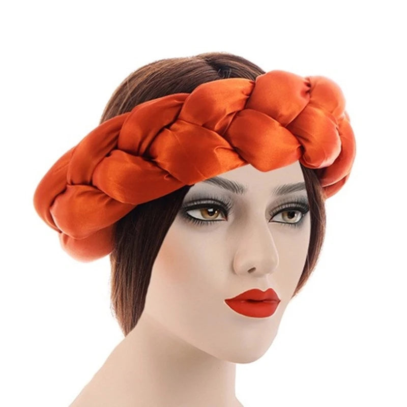 Twisted Hair Band Office Headbands Party Hairband Latest Satins Sports Headwear for Stylish Men and Women