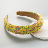 Sweet Donut Candy-Colored Wide Edge Headband for Girls Women Hairband Adult Fashion Hair Headwear Party Jewley Accessories