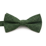 High Quality Mens Solid Color Bowtie Set For Men Children Wedding Party Dinner Accessory Pink Orange Father-son Bow Tie Gift