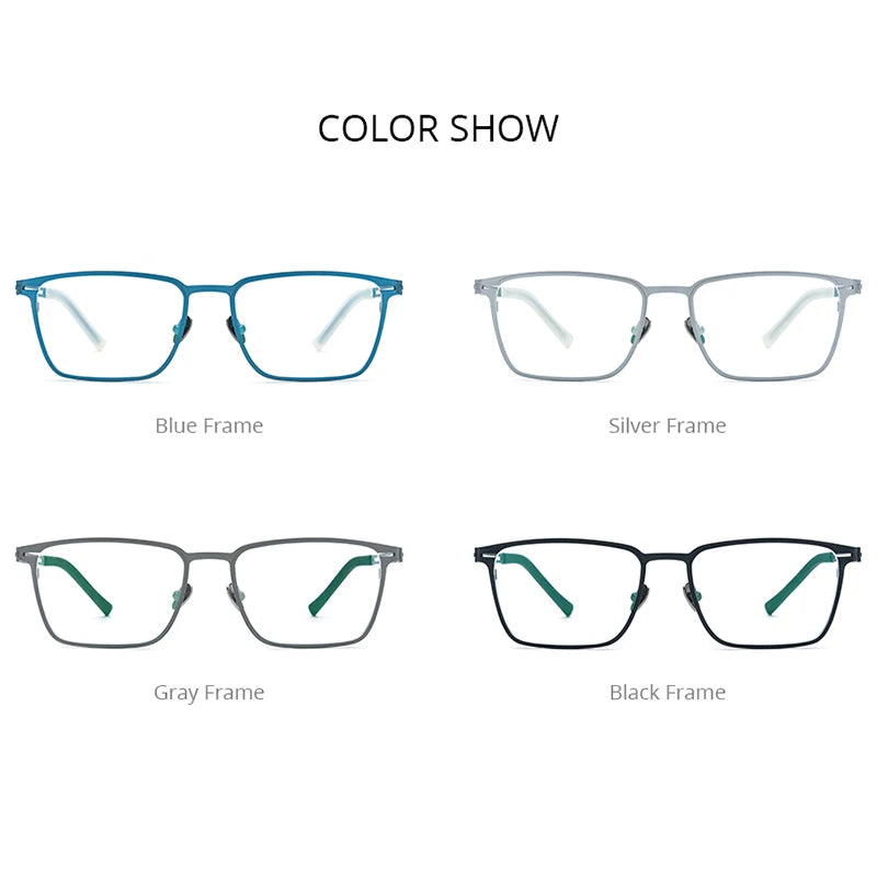 FONEX Titanium Glasses Frame Men New Brand Design Square Eyewear Ultralight-Weight Japanese High Quality Eyeglasses Frames 85779