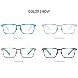 FONEX Titanium Glasses Frame Men New Brand Design Square Eyewear Ultralight-Weight Japanese High Quality Eyeglasses Frames 85779