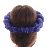 Fashion Candy Color Braids Twist Headbands for Women African Headwear Elastic Hair Bands Ladies Turban Female Bandage Headwrap