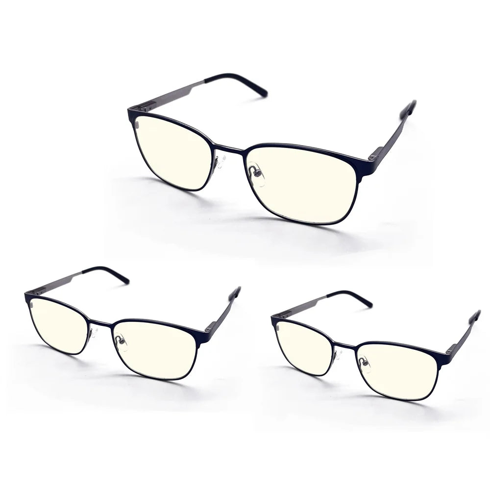 Glasses Blue-Light Blocking Fashion Elliptical Eyeglasses Anti UV Ray Computer Gaming Glasses Blue Blocker Glasses for Women/Men
