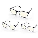 Glasses Blue-Light Blocking Fashion Elliptical Eyeglasses Anti UV Ray Computer Gaming Glasses Blue Blocker Glasses for Women/Men