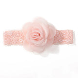 1Pc Baby Nylon Headscarf Astique Suitable Newborn Girl Flower Handmade Headband Elastic Hairband Turban Toddler Hair Accessories