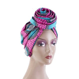 African Printed Satin-lined Turban Hat Women Fashion Dished Flower Hat All Kinds Of Popular Multifunction Wrap Head Ethnic Caps