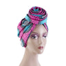 African Printed Satin-lined Turban Hat Women Fashion Dished Flower Hat All Kinds Of Popular Multifunction Wrap Head Ethnic Caps