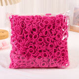 50/100/200Pcs Solid Color Hair Bands for Girls Kids Ponytail Hold Hair Tie Rubber Bands Hairhoop Scrunchie Hair Accessories