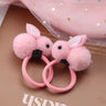 Hair Accessories Girls Ties Elastique Cheveux Fille Gomas Elasticas Furry Korean Kinder Kleding Rabbit Ears Scrunchie Headbands