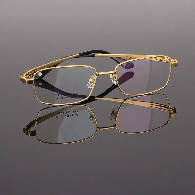 BETSION New Retro Square Pure Titanium Upscale Men Optical Glasses Frames Women Fashion Prescription Eyeglasses
