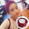 Cross elastic headband chiffon silk headband ladies headband hair accessory sports face wash