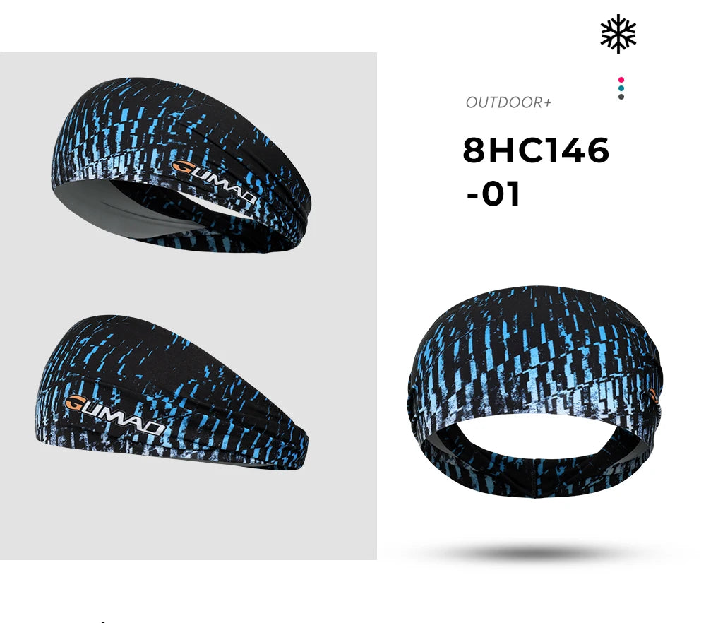 Men Women Sport Headband Skull Ghost Sweat Bandage Elastic Tennis Yoga Gym Headwear Fitness Running Sweatband Hair Accessories