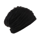 Women Men Sleeping Hat Baggy Beanie Satin Lined Night Unisex Sleep Cap Hair Care Bonnet Hair Loss Nightcap Pullover Hat Headwear