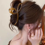 Elegant Jelly Color Bow Hair Claw For Women Girls Sweet Hair Ornament Back Headband Hair Clips Hairpin Fashion Hair Accessories