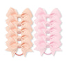 10Pcs/lot Grosgrain Ribbon Pigtail Hair Bows Elastic Hair Ties Hair Bands Holders Girls Baby Hair Accessories for Baby Infants