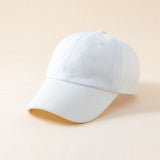 Kids Snap Back Baseball Cap Solid Color Spring Summer Hip Hop Boy Hats Sun Caps Adjustable Breathable Outdoor Travel Kids Hats