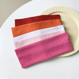 5PCS Solid Color Elastic Hairband Running Fitness Sport Headband Yoga Sweat-absorbing Headband Fashion Headband Hair Accessories