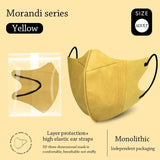 10Pcs Fish Mask Summer Slim Edition Adult Morandi 3 Layer Approved Face Masks Respirator Masque