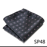 High Grade 2023 New Style Hot sale Silk Handkerchief Black Suit Accessories Solid Men Abraham Lincoln's birthday Pocket Square