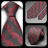 Jacquard Striped Plaid Paisley Necktie 8cm Polyester Male Narrow Tie Skinny Tuxedo Suit Shirt Gift For Business Men Accessory