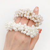 Pearls Beads Hair Ties Elastic Hair Bands For women Hair Rope Scrunchies Ponytail Holders Rubber Hair Accessories