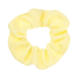 Women Lady Female Flower Hair Accessories LatticePrint Elastic Hairs Ties Yellow Scrunchies Hair Rope Girls Headwear