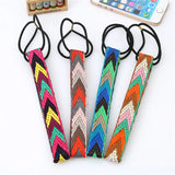 Men's Bohemian Elastic Hair Band Colorful Sport Headband Handmade Woven Hair Ties Hair Accessories for Women Men