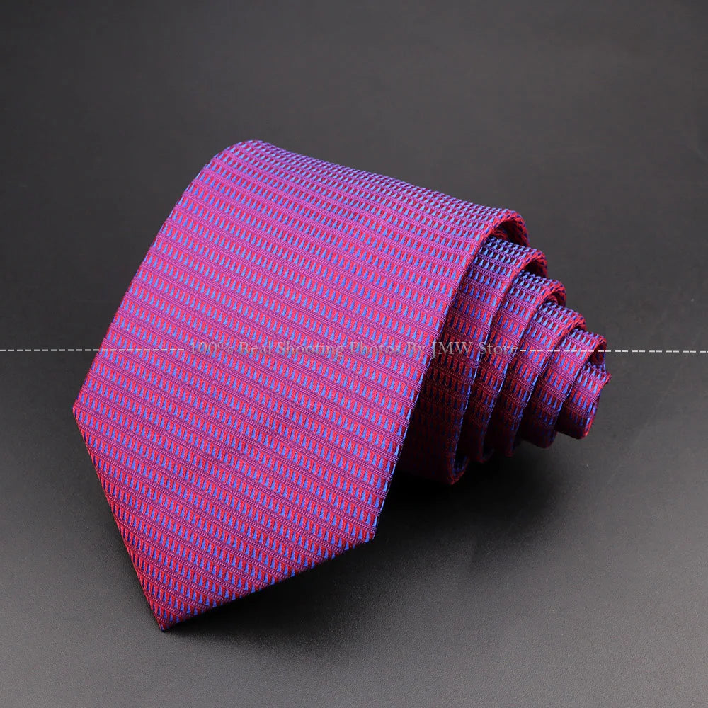 New Design Wedding Men Tie Purple Solid Striped Paisley Flower Neckties Men Business Dropshipping Groom Collar Accessories Gift