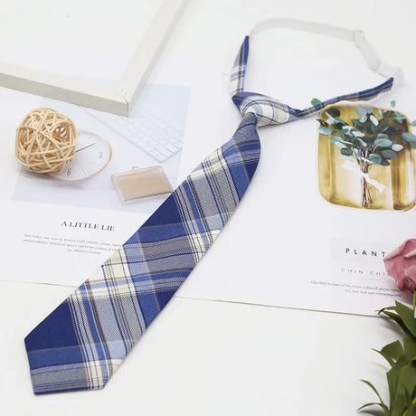 Ladies JK Ties Women Striped Neck Tie Girls Japanese Style for Jk Uniform Ties Cute Necktie Plaid Uniform School Accessories