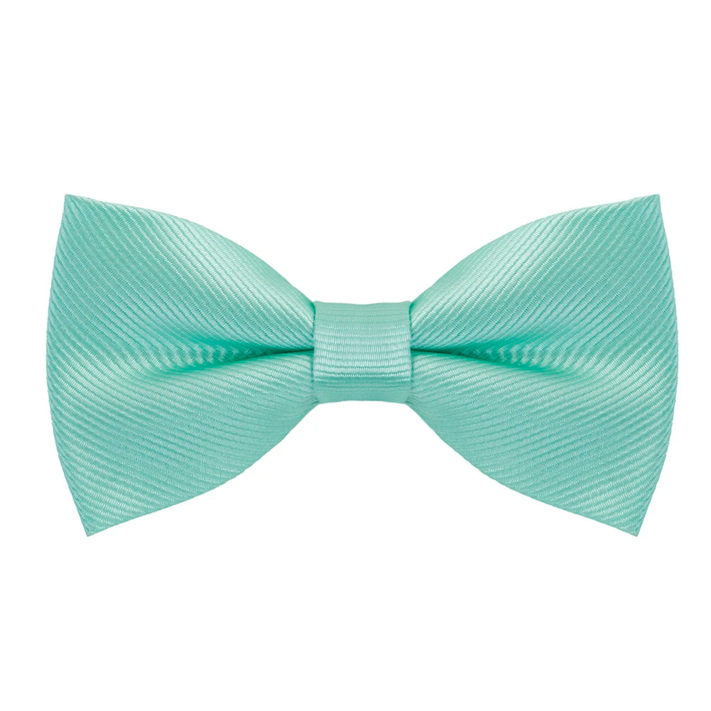 HUISHI Bow Ties For Men Solid Stripe Black Pearl White Bowtie Elegant Mans Bussiness Wedding Party Accessories Butterfly Bow