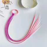 New Girls Colorful Wigs Ponytail Headbands Rubber Bands Beauty Hair Bands Headwear Kids Hair Accessories Head Band Hair Ornament